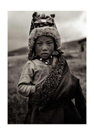 Watchful Child in Fur | Poster - Passepartout
