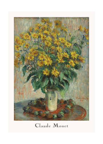 Jerusalem Artichoke Flowers | Poster - Passepartout