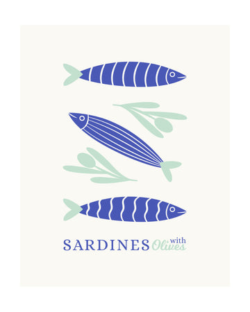 Sardines and Olives | Poster - Passepartout