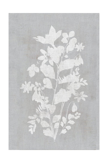White Floral Silhouette | Poster - Passepartout