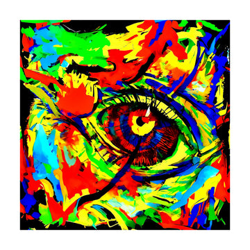 Vibrant Abstract Eye | Poster - Passepartout
