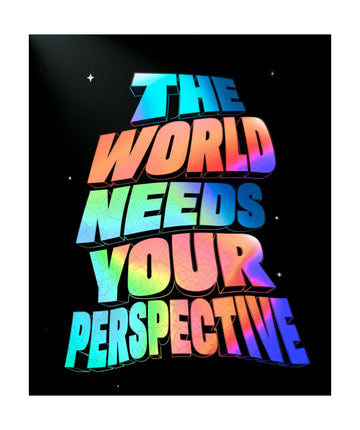 Vibrant Perspective Message | Poster - Passepartout
