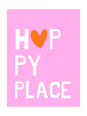Happy Place Heart | Poster - Passepartout