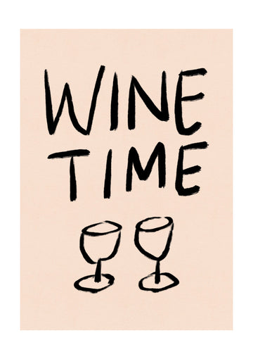 It's Wine Time | Poster - Passepartout