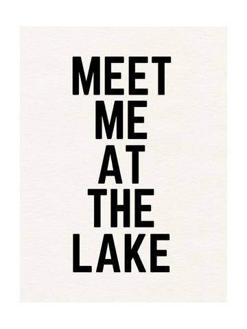 Meet Me At The Lake | Poster - Passepartout