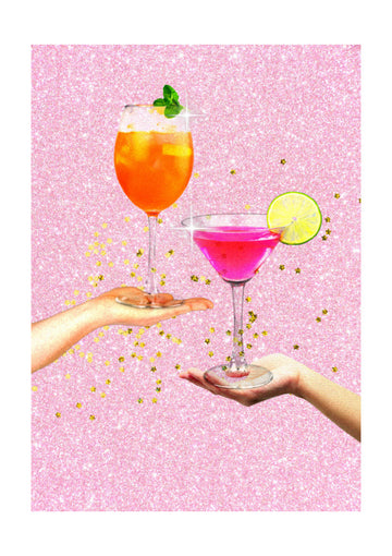 Sparkling Cheers | Poster - Passepartout