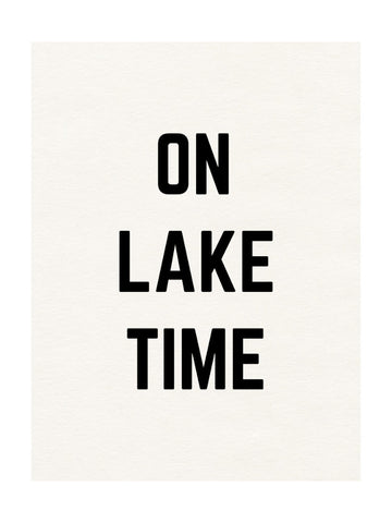 On Lake Time | Poster - Passepartout