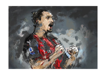 Football Player Roar | Poster - Passepartout