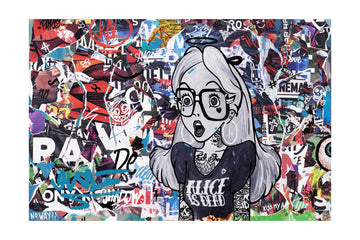 Edgy Alice Collage | Poster - Passepartout