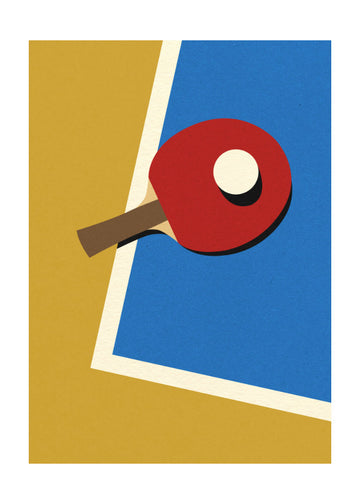 Table Tennis Team Red | Poster - Passepartout