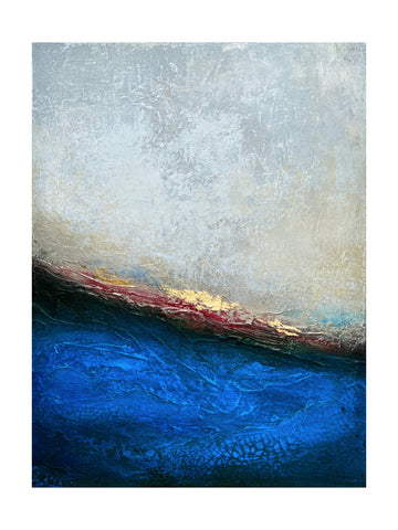 Golden Horizon Abstract | Poster - Passepartout