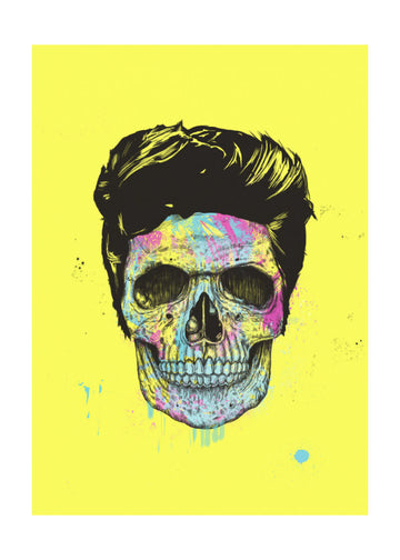 Vibrant Skull Art | Poster - Passepartout
