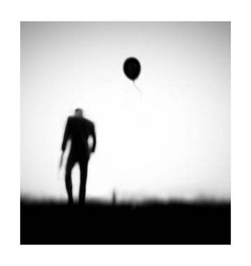 Man And Drifting Balloon | Poster - Passepartout