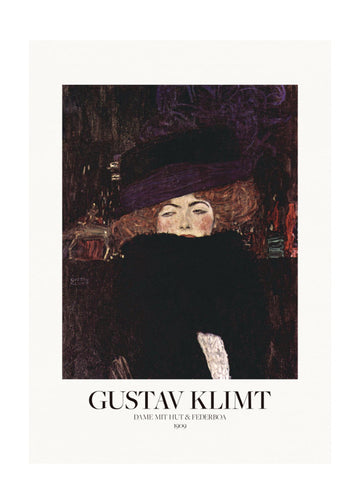 Dame Mit Hut Und Federboa (1909)  Poster | Poster - Passepartout