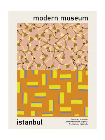 Modern Botanical Geometric Patterns | Poster - Passepartout
