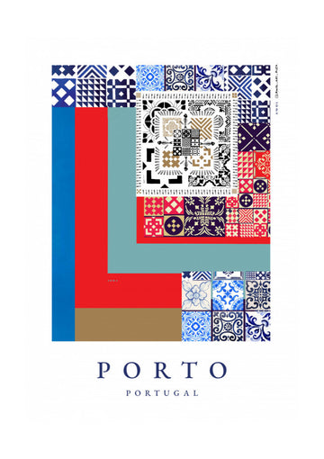 Porto Azulejo Patterns | Poster - Passepartout