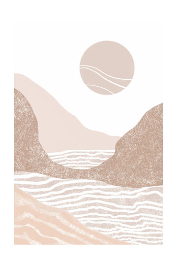Boho Mountain Sun | Poster - Passepartout