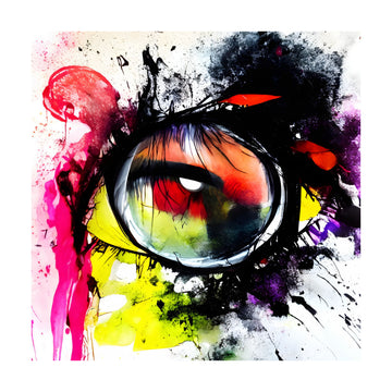 Colorful Abstract Eye | Poster - Passepartout