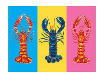 Colorful Pop Lobsters | Poster - Passepartout