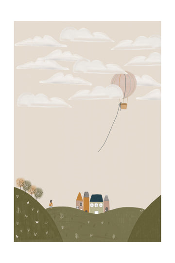 Dreamy Village Journey | Poster - Passepartout