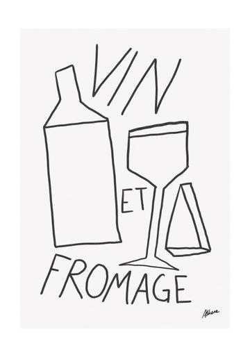 Vin et Fromage | Poster - Passepartout