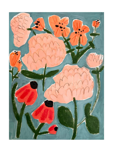 Colorful Abstract Garden | Poster - Passepartout