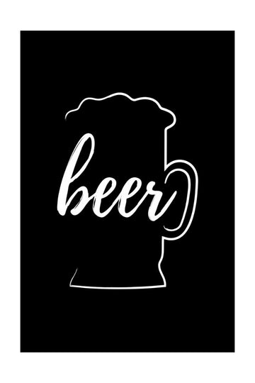 Beer Mug Calligraphy | Poster - Passepartout