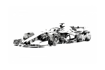 Abstract Formula Racer | Poster - Passepartout
