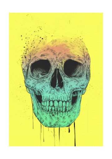 Vibrant Gradient Skull | Poster - Passepartout