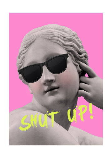 Sassy Statue Sunglasses | Poster - Passepartout
