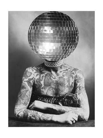 Tattooed Disco Figure | Poster - Passepartout
