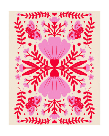 Bohemian Butterfly Garden | Poster - Passepartout