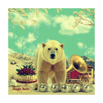 Festive Polar Bear Scene | Poster - Passepartout