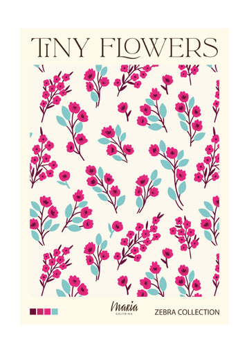 Tiny Pink Blooms | Poster - Passepartout