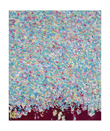 Joyful Petal Shower | Poster - Passepartout