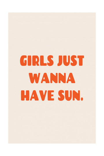 Girls Summer Sun | Poster - Passepartout