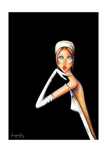 Elegant Fashion Portrait | Poster - Passepartout