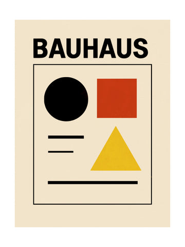 Bauhaus Primary Shapes | Poster - Passepartout