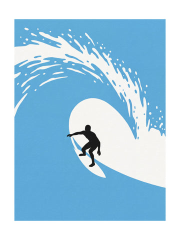 Surfer In The Tube | Poster - Passepartout