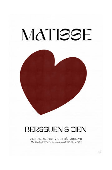 Red Heart Abstract | Poster - Passepartout