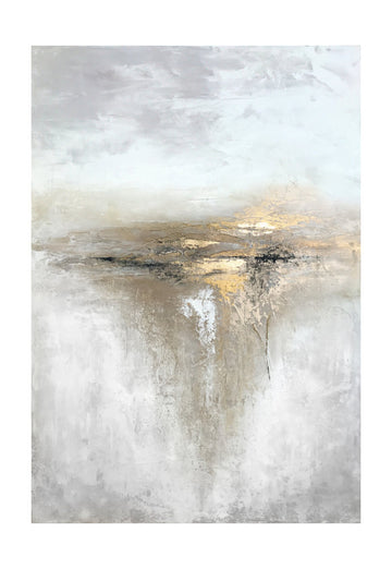 Golden Horizon Abstract | Poster - Passepartout
