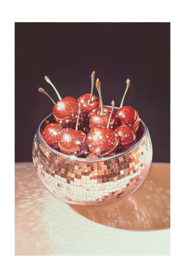 Sparkling Disco Cherries | Poster - Passepartout