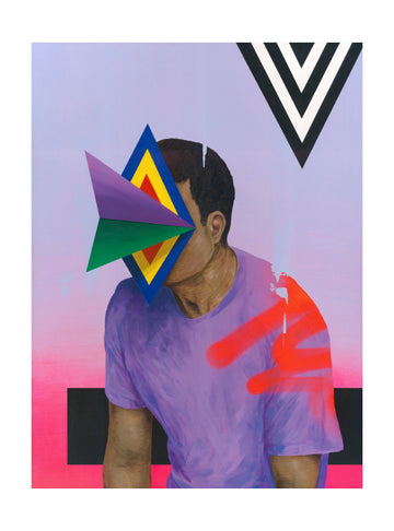 Colorful Geometric Portrait | Poster - Passepartout