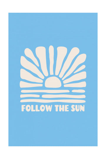 Follow The Sun Waves | Poster - Passepartout