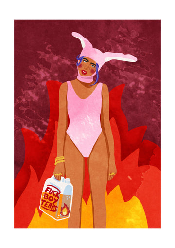 Girl On Fire | Poster - Passepartout