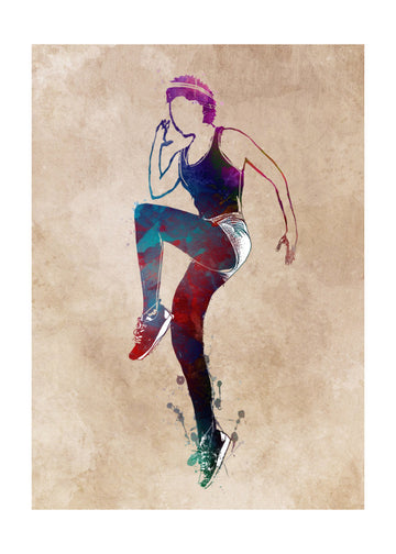 Vibrant Fitness Movement | Poster - Passepartout