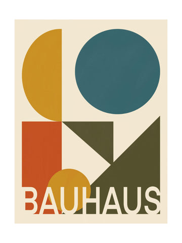 Bauhaus Geometric Shapes | Poster - Passepartout