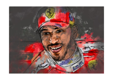 Joyful Racing Driver | Poster - Passepartout