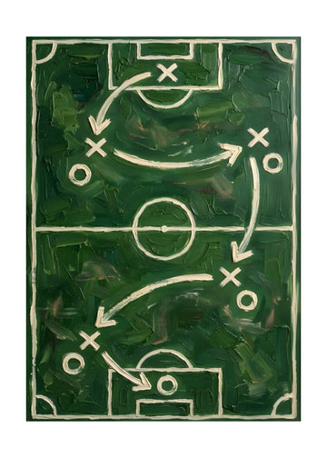 Soccer Field Strategy | Poster - Passepartout