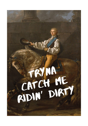 Ridin' Dirty Horseman | Poster - Passepartout
